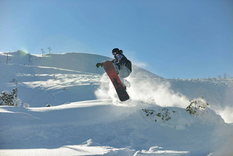 自由泳滑雪跳骑