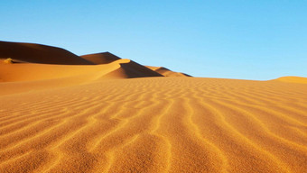 风景优美的沙子沙丘撒哈拉沙漠沙漠
