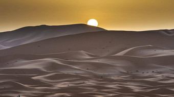 风景优美的沙子沙丘撒哈拉<strong>沙漠沙漠</strong>