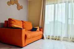 橙色沙发房间室内安慰