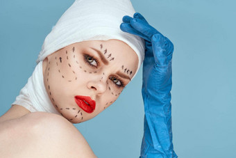 肖像女人审美面部手术诊所身体护理工作室生活方式