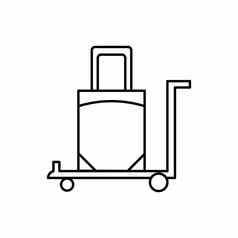 行李旅行假期行图标元素机场旅行插图图标迹象符号网络标志移动应用程序