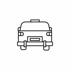 出租车公共运输运输行图标元素机场旅行插图图标迹象符号网络标志移动应用程序