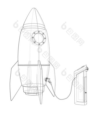 电火箭充电站草图