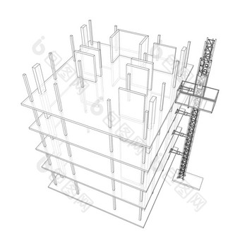 建筑建设<strong>桅杆</strong>电梯