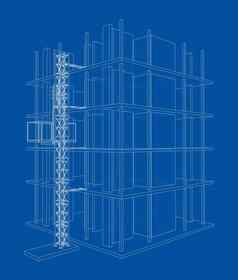 建筑建设桅杆电梯