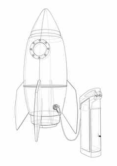 电火箭充电站草图