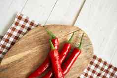 热红色的辣椒有机新鲜的食物墨西哥食物