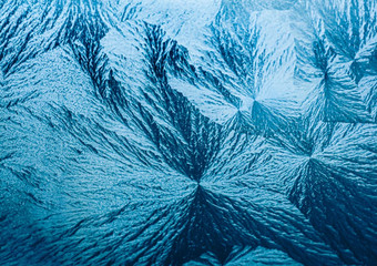 冬天背景圣诞节艺术概念冰霜冻窗口玻璃自然冷淡的模式纹理设计假期卡背景