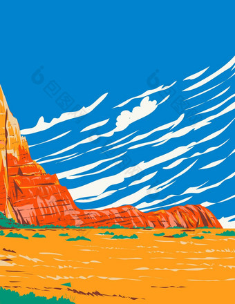 盒子峡谷柯达彩色胶片盆地状态公园犹他州美国<strong>水渍</strong>险海报艺术