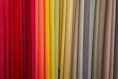 色彩斑斓的织物时尚纺织材料纹理行业