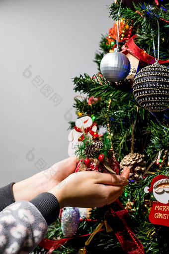 挂圣诞节装饰饰品圣诞节树