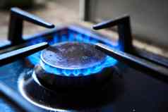 炊具加热器浪费自然资源蓝色的火焰气体滚刀生产温室气体排放厨房炉子炉篦燃烧器推动可燃自然气体合成气丙烷丁烷
