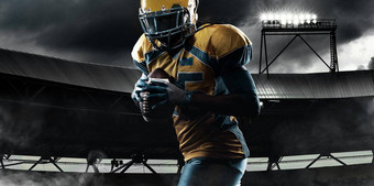 <strong>美国</strong>足球球员运动员头盔球体育场体育运动壁纸Copyspace