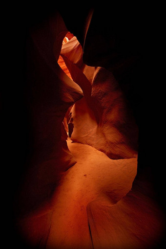 黑暗砂岩峡谷亚利桑那州美国狭窄的黑暗美丽的侵蚀纳瓦霍人砂岩峡谷亚利桑那州摄影集合