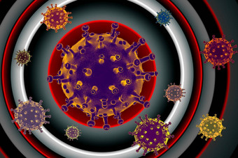 流感大流行医疗健康风险病毒学概念科维德冠状病毒预防检疫海报
