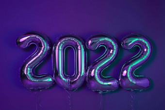 气球快乐一年装饰设计元素紫色的背景
