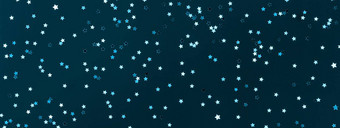 横幅节日蓝色的绿色背景银星星圣诞节一年生日主题概念
