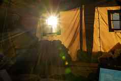 内部帐篷地质探险工作探险森林生活内部帐篷