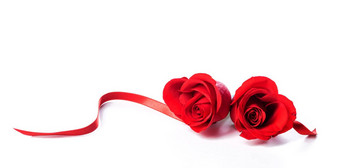 心形状的红色的玫瑰