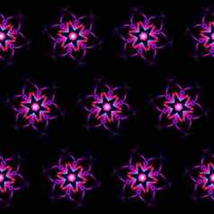 插图光栅无缝的模式比尔达拉斯闪亮的发光的淡紫色颜色黑暗黑色的背景