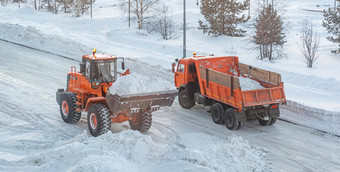 清洁清洁道路城市雪冬天