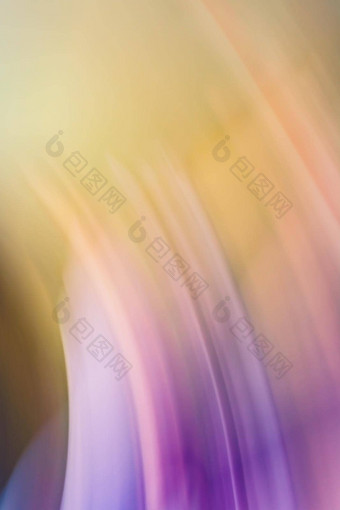 摘要淡紫色黄色的橙色垂直背景弧行折射光