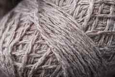 球棕色（的）羊毛纱使自然羊毛
