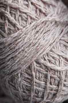 球棕色（的）羊毛纱使自然羊毛