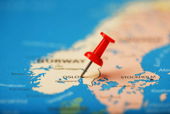 多色的按钮位置<strong>坐标</strong>目的地地图挪威