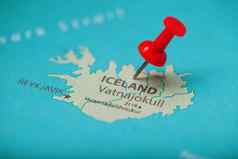 红色的按钮位置坐标目的地冰岛地图