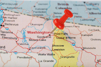 红色的文书针地图美国怀俄明资本夏安族关闭地图怀俄明红色的谢谢