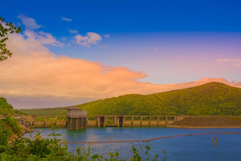 tadable湖大坝北海道韦卡瓦县