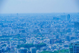 东京城市景观涩谷天空