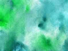 蓝色的天空绿色柔和的手绘水彩纹理纸