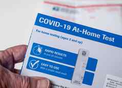 自测家庭科维德测试工具包美国邮政总局信封交付