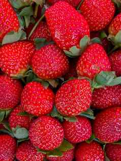 新鲜的水果多汁的草莓