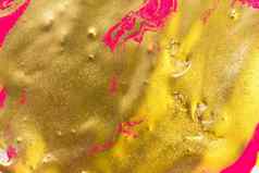 黄金箔摘要背景荧光粉红色的部分