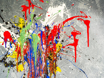 油漆污迹颜色混乱混合颜色表现主义