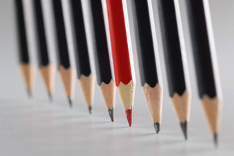 提示铅笔把纸严格的订单独特的<strong>红色</strong>的普通的黑色的的想法创造力