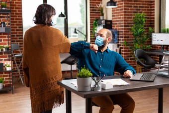 Businessteam医疗保护脸面具防止感染冠状病毒