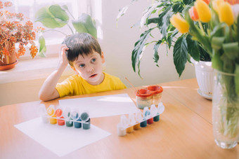 男孩油漆生活方式孩子们的爱好休闲首页孩子们的图纸心理学孩子们的图纸