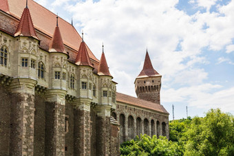 训练城堡匈奴城堡城堡科维尼洛尔哥特城堡位于特兰西瓦尼亚罗马尼亚