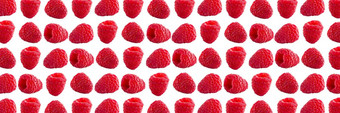 树莓摘要背景水果模式色彩斑斓的野生浆果孤立的白色背景