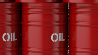 原油<strong>石油</strong>金属红色的容器白色背景资源渲染插图