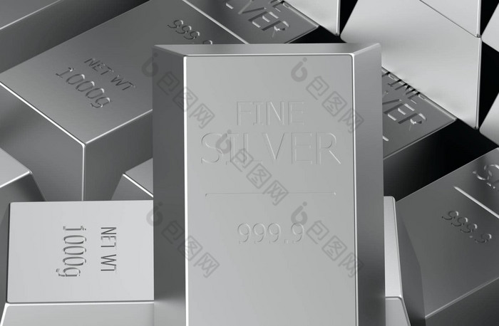 股票银黄金镀银背景呈现插图图片-包图网企业站