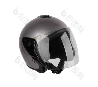 灰色的摩托车头盔