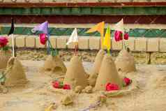集团沙子宝塔寺庙泼水节传统泰国