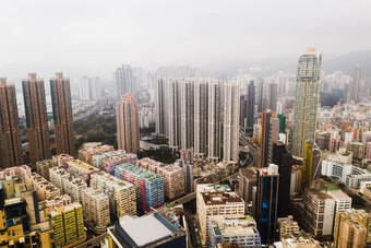 城市价值探索拍摄摩天大楼办公室块商业建筑城市大都市在香港香港