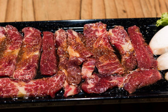 朝鲜文传统的风格新鲜的猪肉牛肉肚子<strong>烧烤</strong>